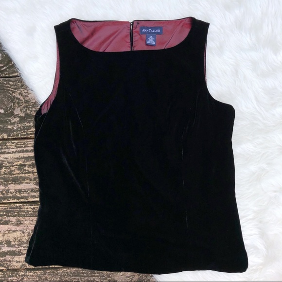 Ann Taylor Tops - 🌿 Ann Taylor Black Velvet Top